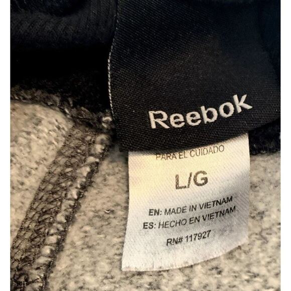 REEBOK‎ Women's grey jogger/loungewear/pants wi/white side stripe Sz Large - Picture 6 of 7